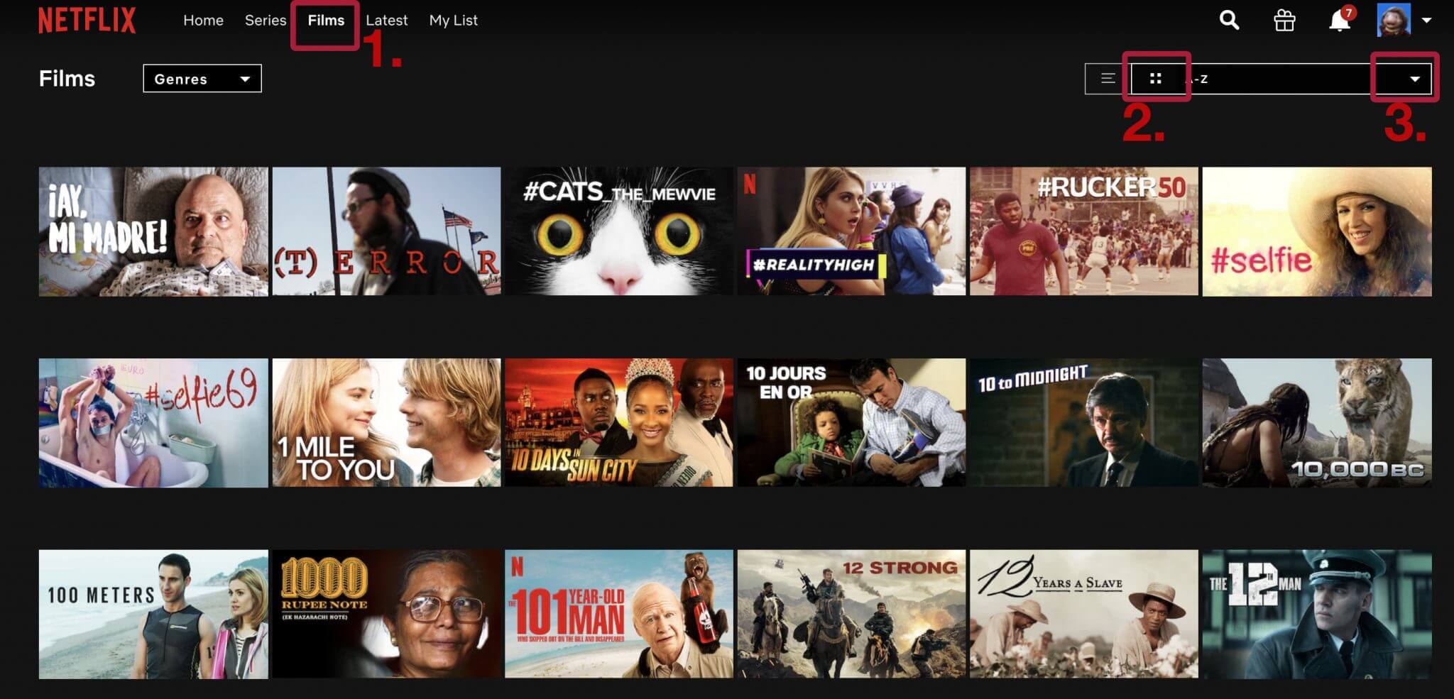 How To Get An A-Z List Of Movies & TV Series On Netflix - What's On Netflix