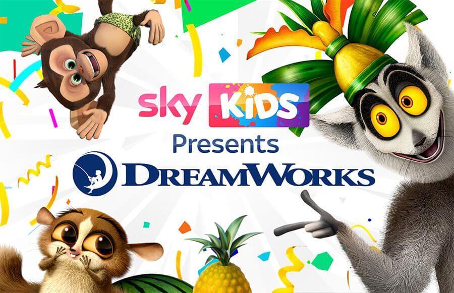 sky kids dreamworks output deal uk promotional