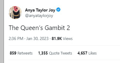 Anya Taylor Joy Twitter Account Hacked; Posted Tweet Teasing 'The