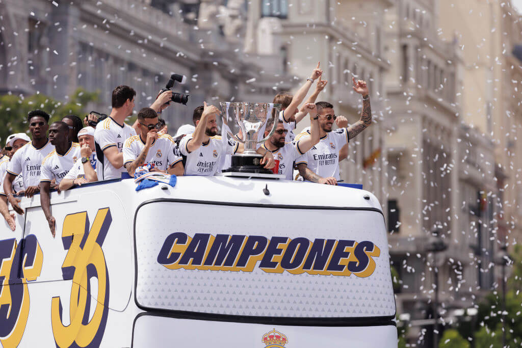 La Liga Ea Sports Real Madrid Celebrates La Liga