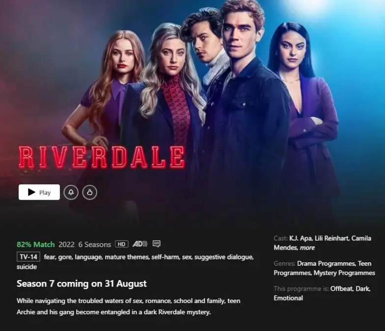 Riverdale': Começam as gravações da 7ª e ÚLTIMA temporada!