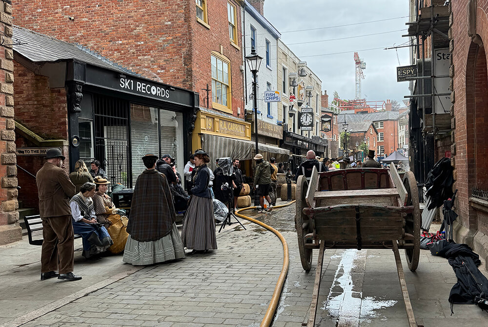 Filming In Stockport. July 10, 2024