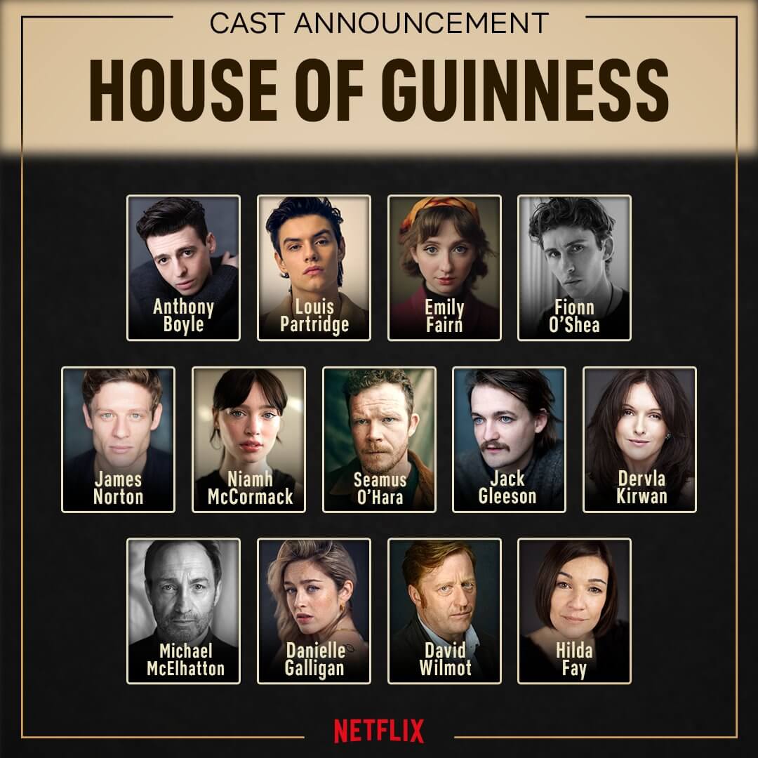 Elenco completo de La casa de Guiness