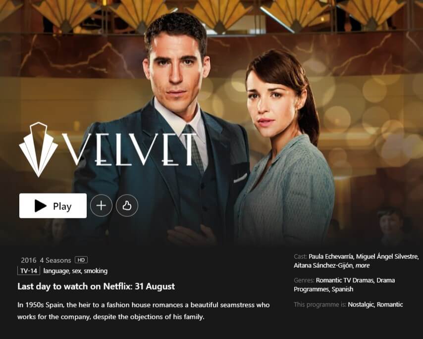 Velvet Removal Date In Netlfix