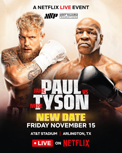 Jake Paul vs. Mike Tyson, what's coming to Netflix in November 2024