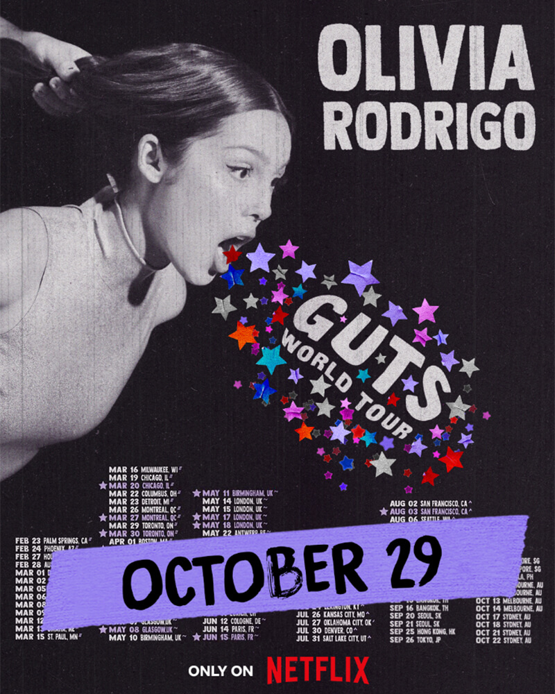 Olivia Rodrigo GUTS World Tour Concert Special Coming to Netflix in