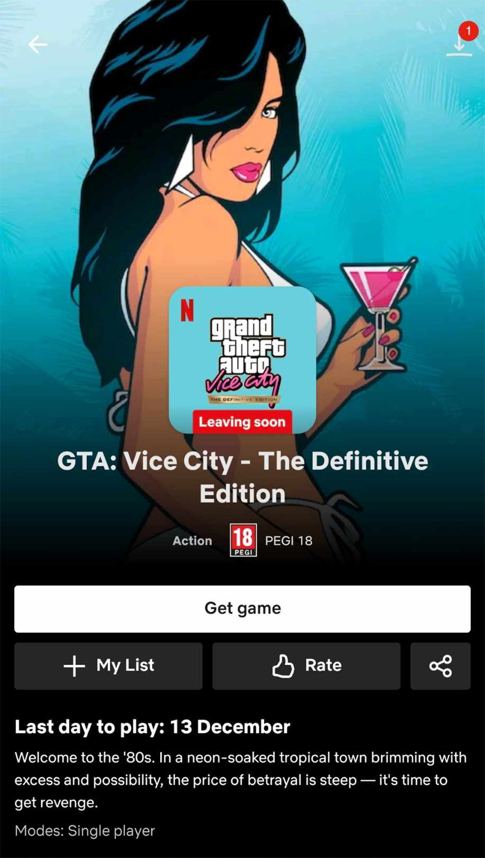 Removal Date On Gta Vice City Netflix Games