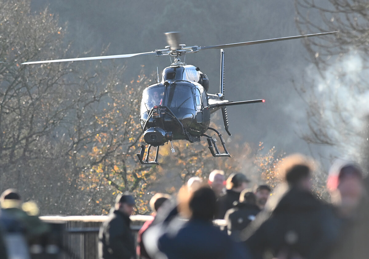 Peaky Blinders Filming. Pontcysyllte Aqueduct, Langollen, Wales. December , .