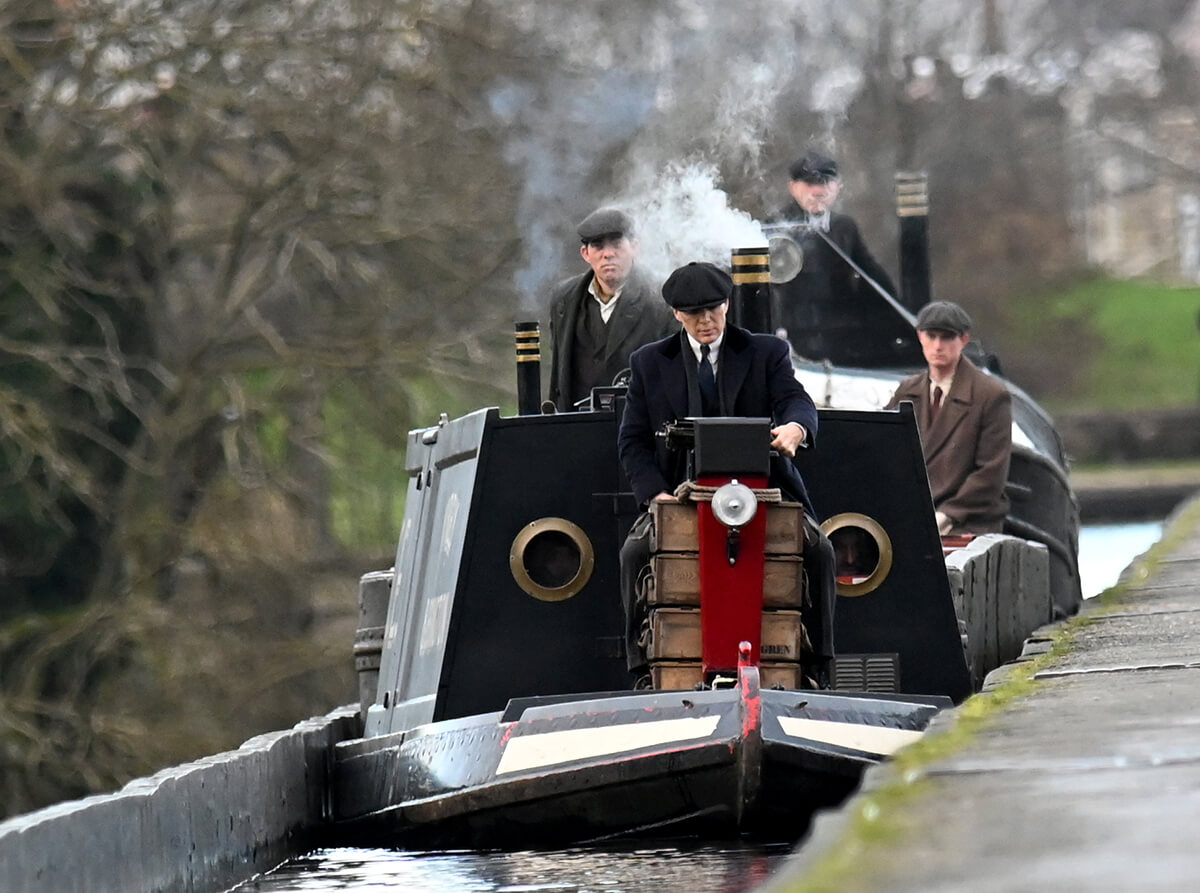 Peaky Blinders Filming. Pontcysyllte Aqueduct, Langollen, Wales. December , .