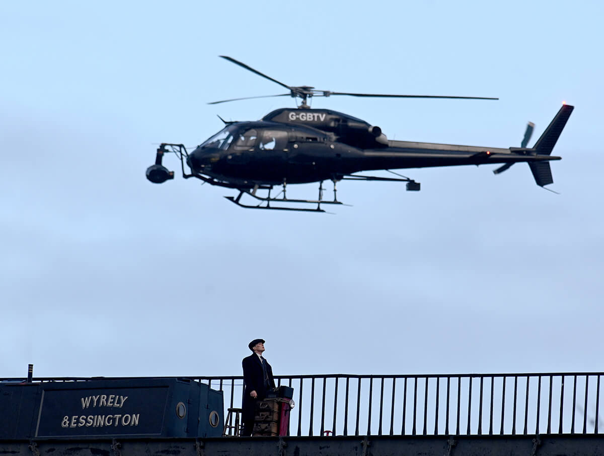 Peaky Blinders Filming. Pontcysyllte Aqueduct, Langollen, Wales. December , .