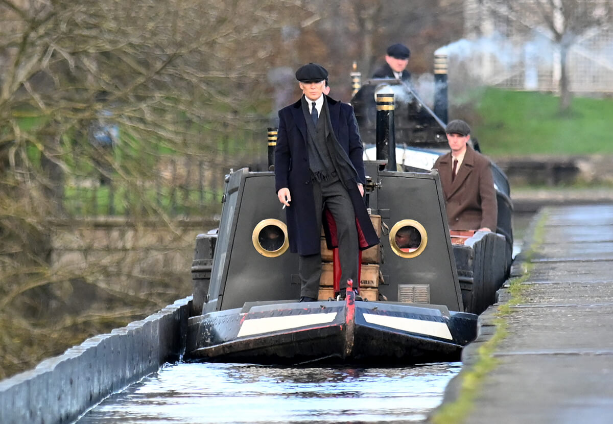 Peaky Blinders Filming. Pontcysyllte Aqueduct, Langollen, Wales. December , .