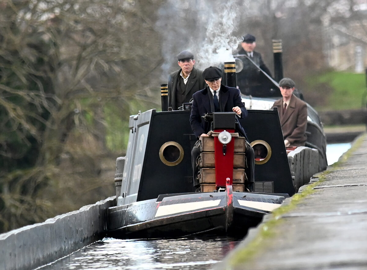 Peaky Blinders Filming. Pontcysyllte Aqueduct, Langollen, Wales. December , .