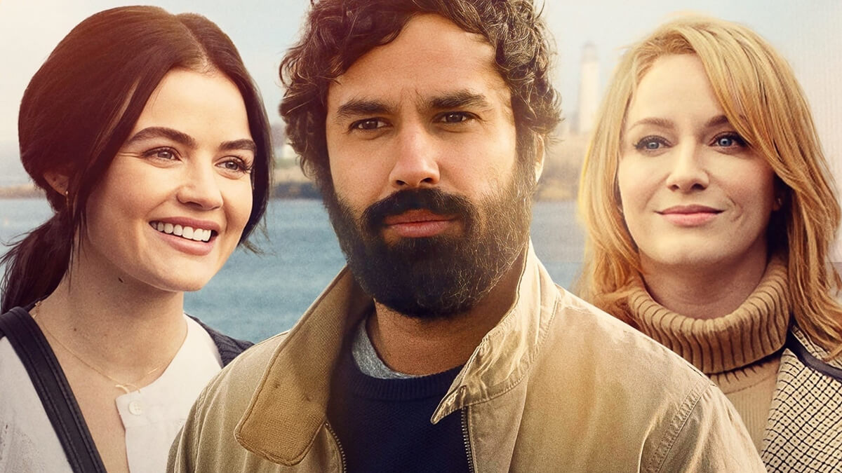 Kunal Nayyar, Lucy Hale, and Christina Hendricks in The Storied Life of A.J. Fikry