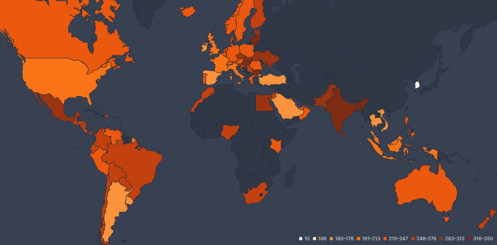 Heatmap of Popularity for XO, Kitty Season 2 - FlixPatrol January 28th, 2025