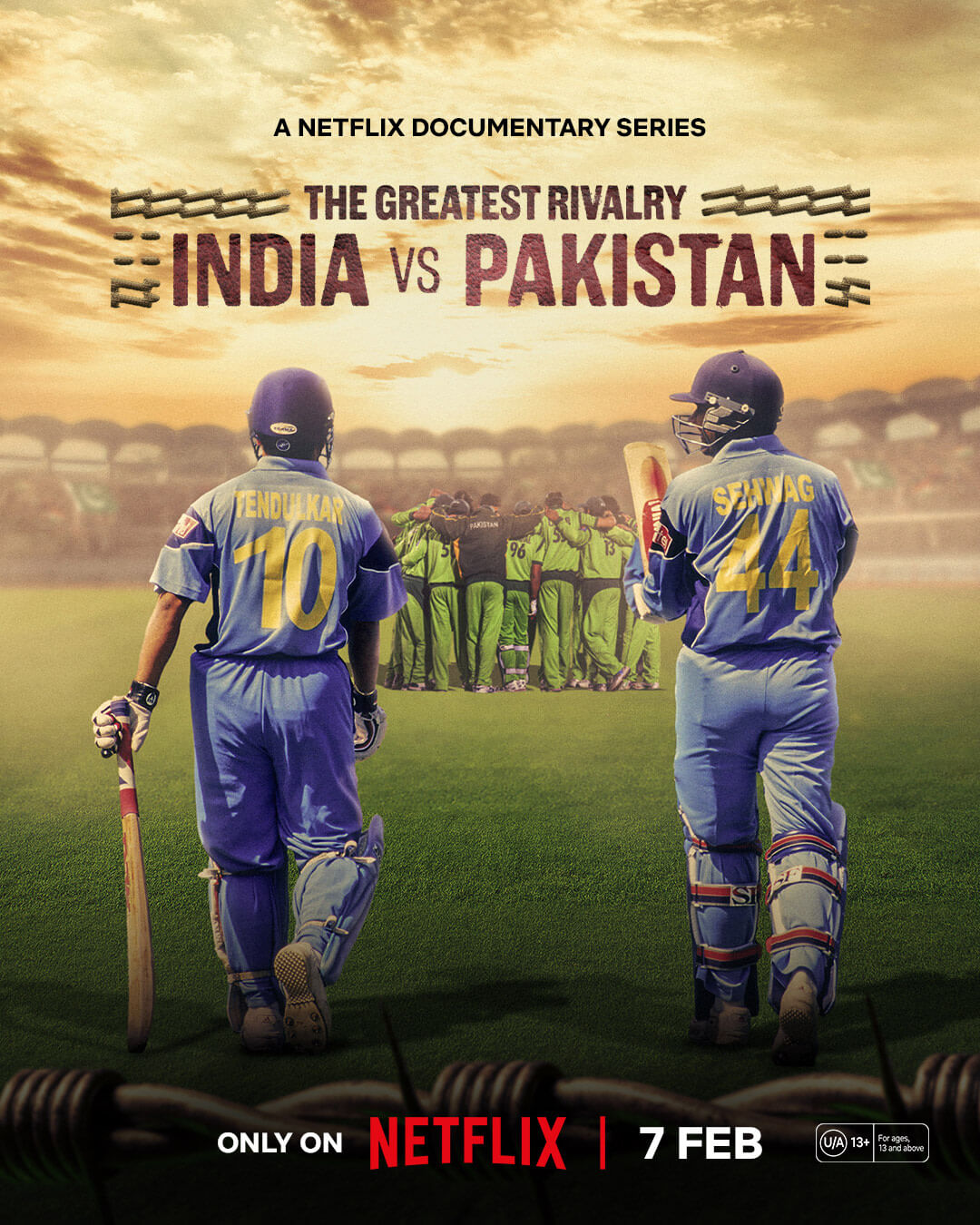 Poster The Greatest Rivalry India Vs Pakistan Netflix February Release