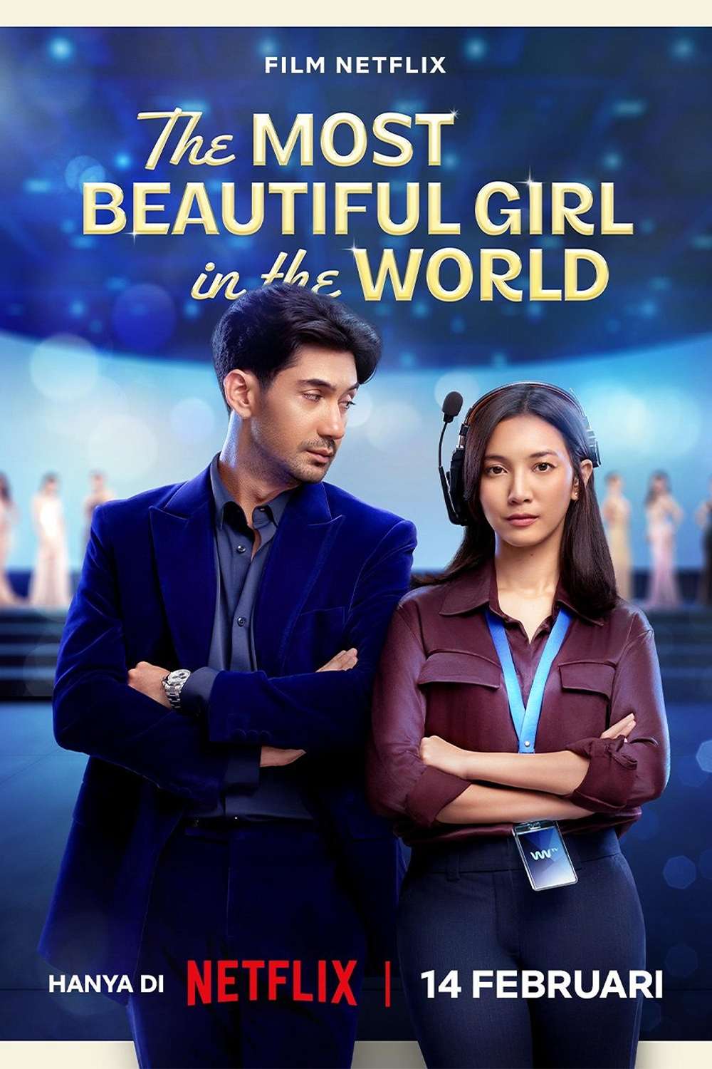 Poster The Most Beautiful Girl In The World Netflix Indonesian Rom Com Sets Valentines Day Release