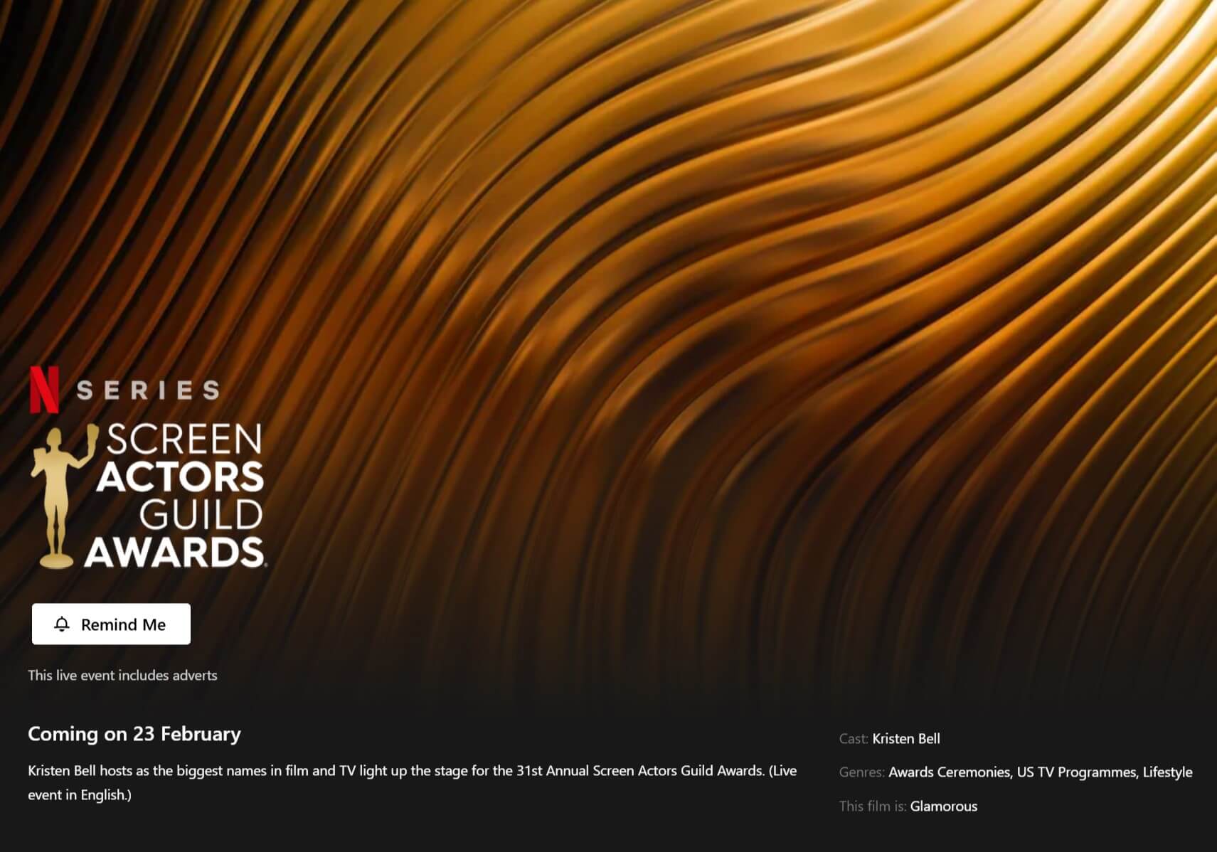 Sag Awards Netflix Page