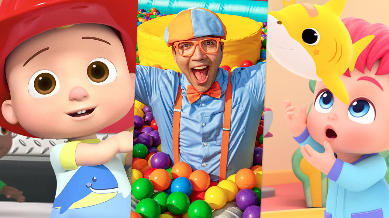 Cocomelon Lane, Blippi And Bebbefin